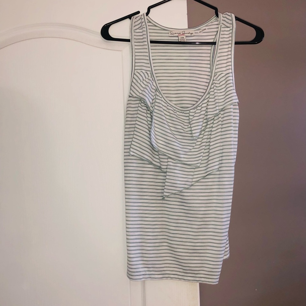 French Laundry Frill Tank Top